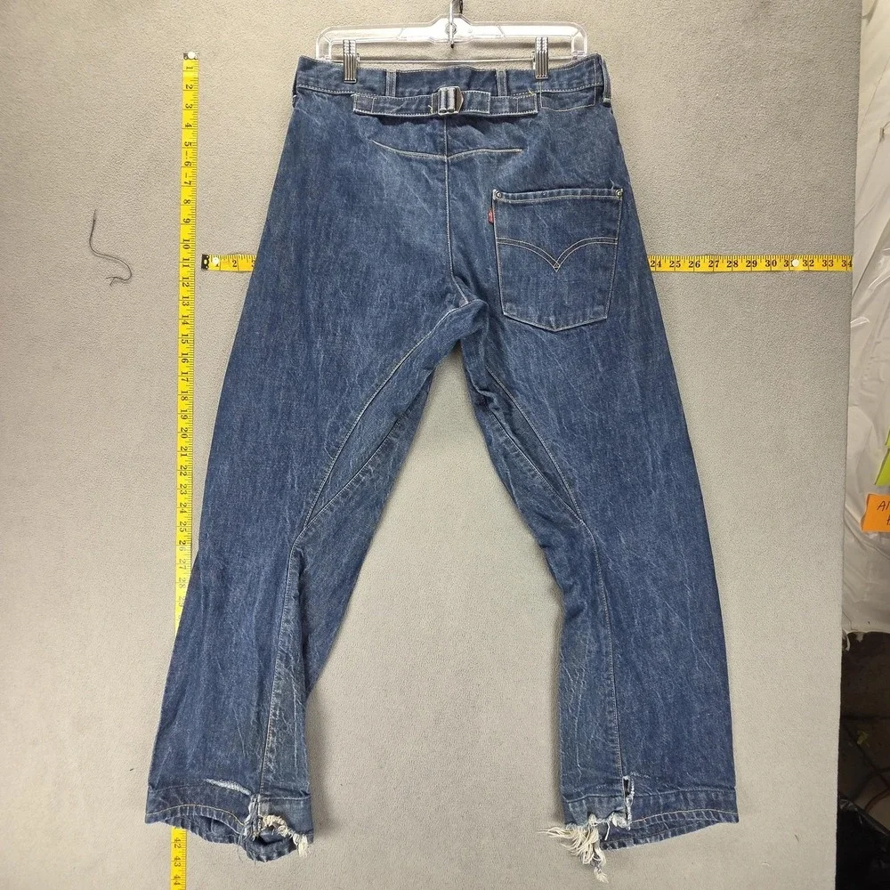 VTG Levis Engineered Jeans Mens Blue Twisted Medium Wash Button Fly Fits 30x30